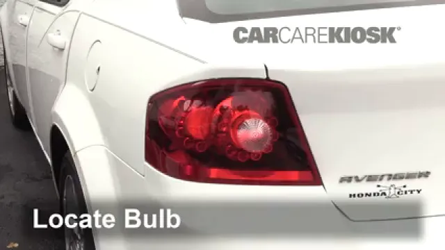 2013 Dodge Avenger SE 3.6L V6 FlexFuel Lights Tail Light (replace bulb)